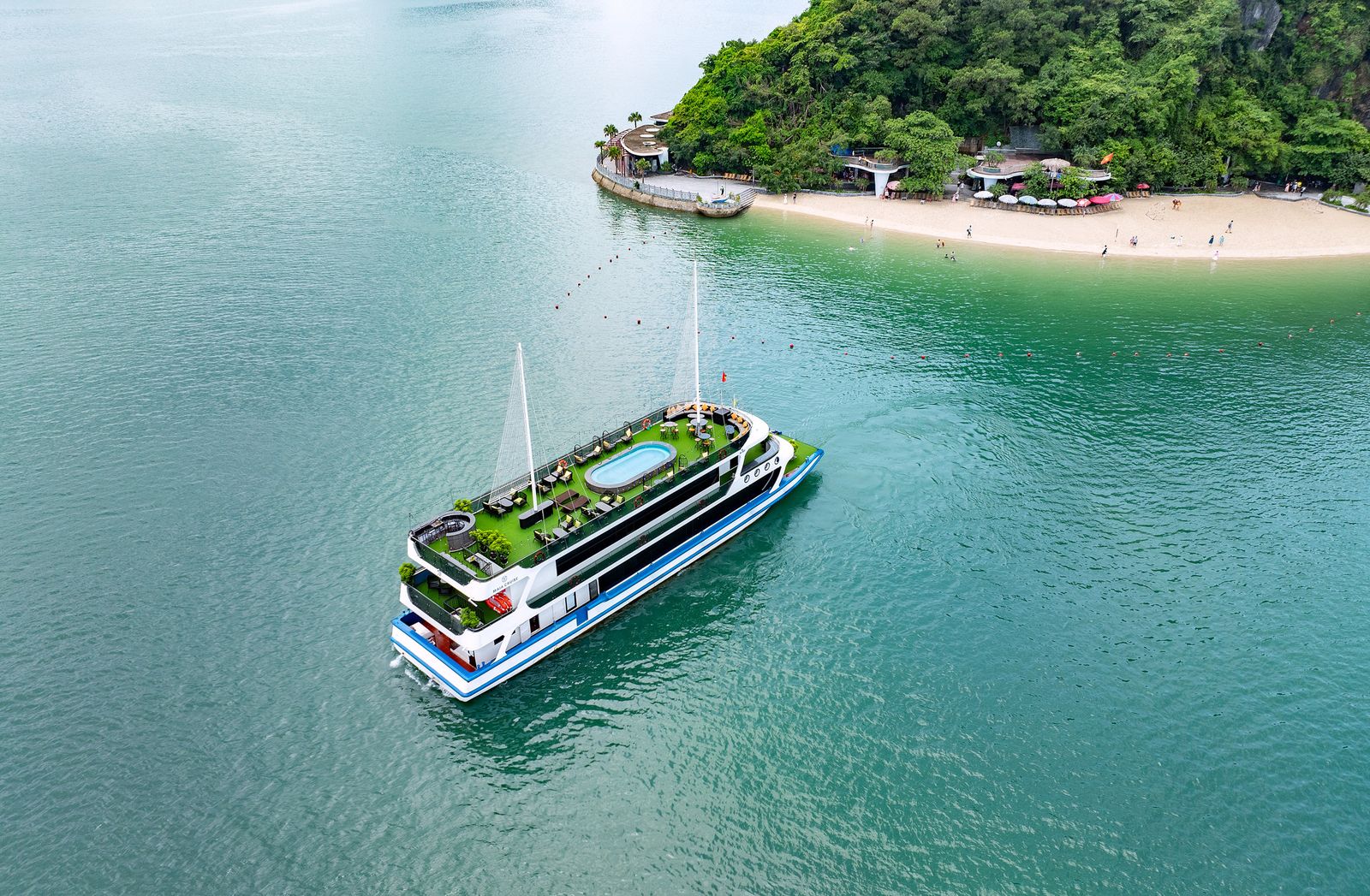 The striking blue Maia Cruise