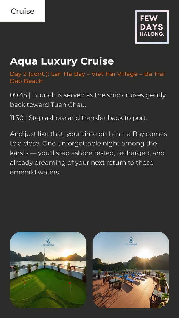 Itinerary page