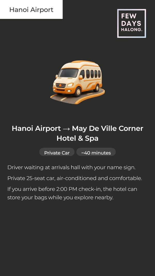 Itinerary page