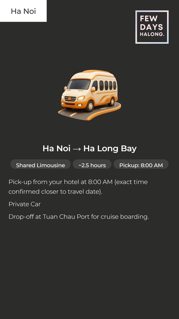 Itinerary page