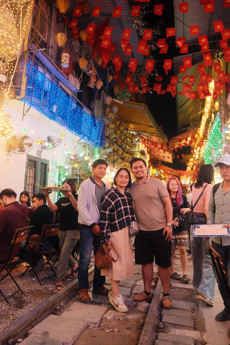 Our family on Hanoi's Train Street